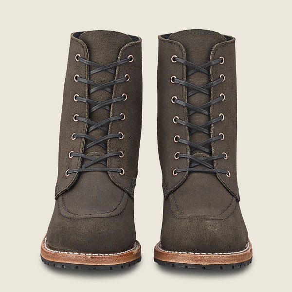 Red Wing Womens Heritage Boots - Clara - Heeled Acampo Leather - Dark Grey - UKG841052